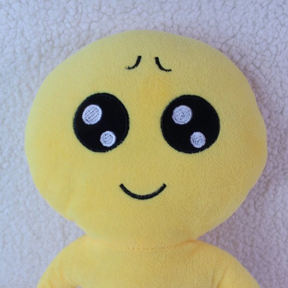 EMOJI YELLOW SMILING DOLL PLUSH STUFFED 12" - Picture 4 of 4